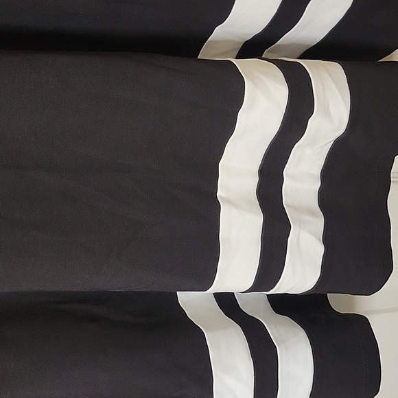 New York & Company Dress Small New Straps Black with White Stripe - Picture 2 of 4